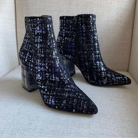 Betsy Johnson Kassie Rhinestone Booties - Picture 1 of 12